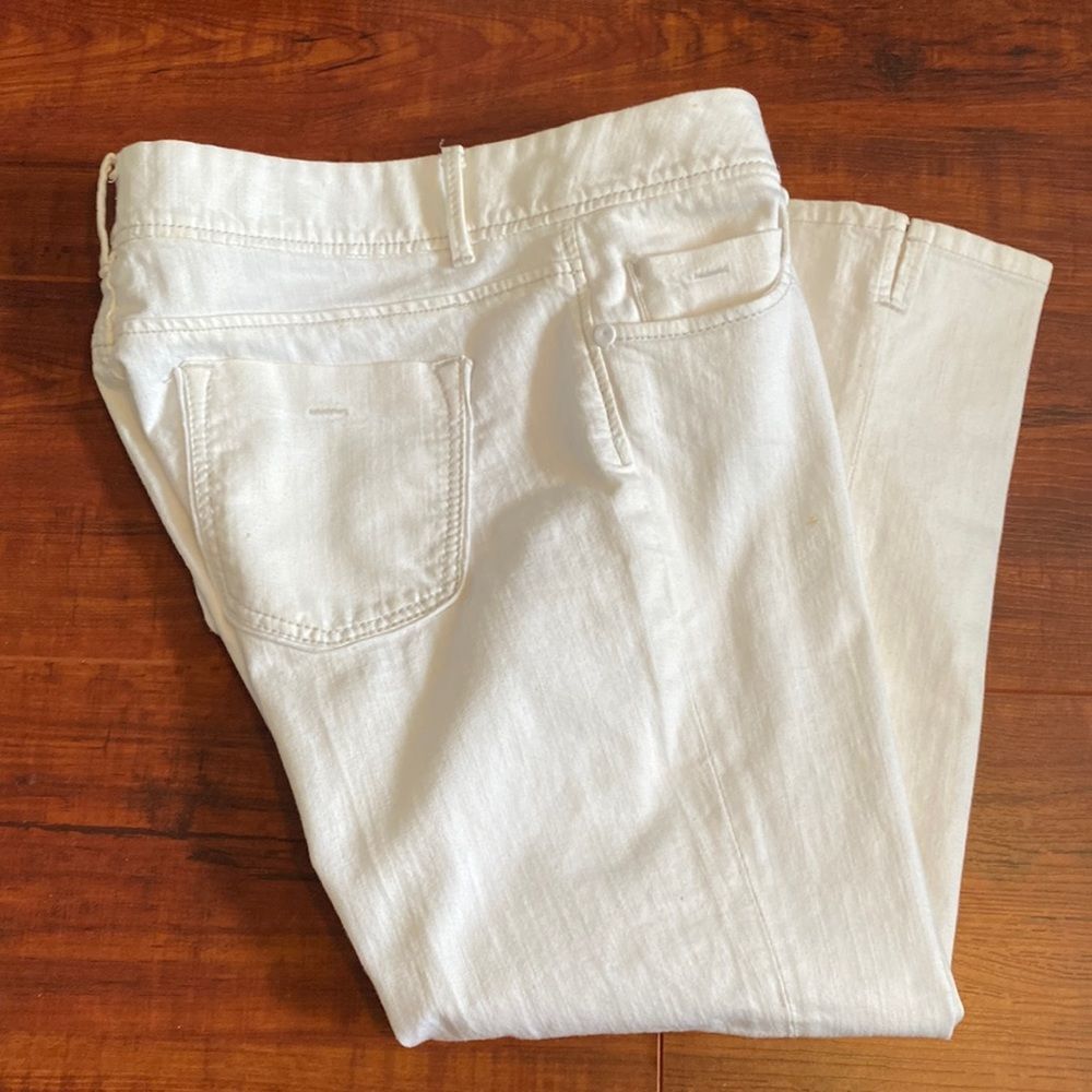 Banana Republic Classic Off White Jeans Size 12